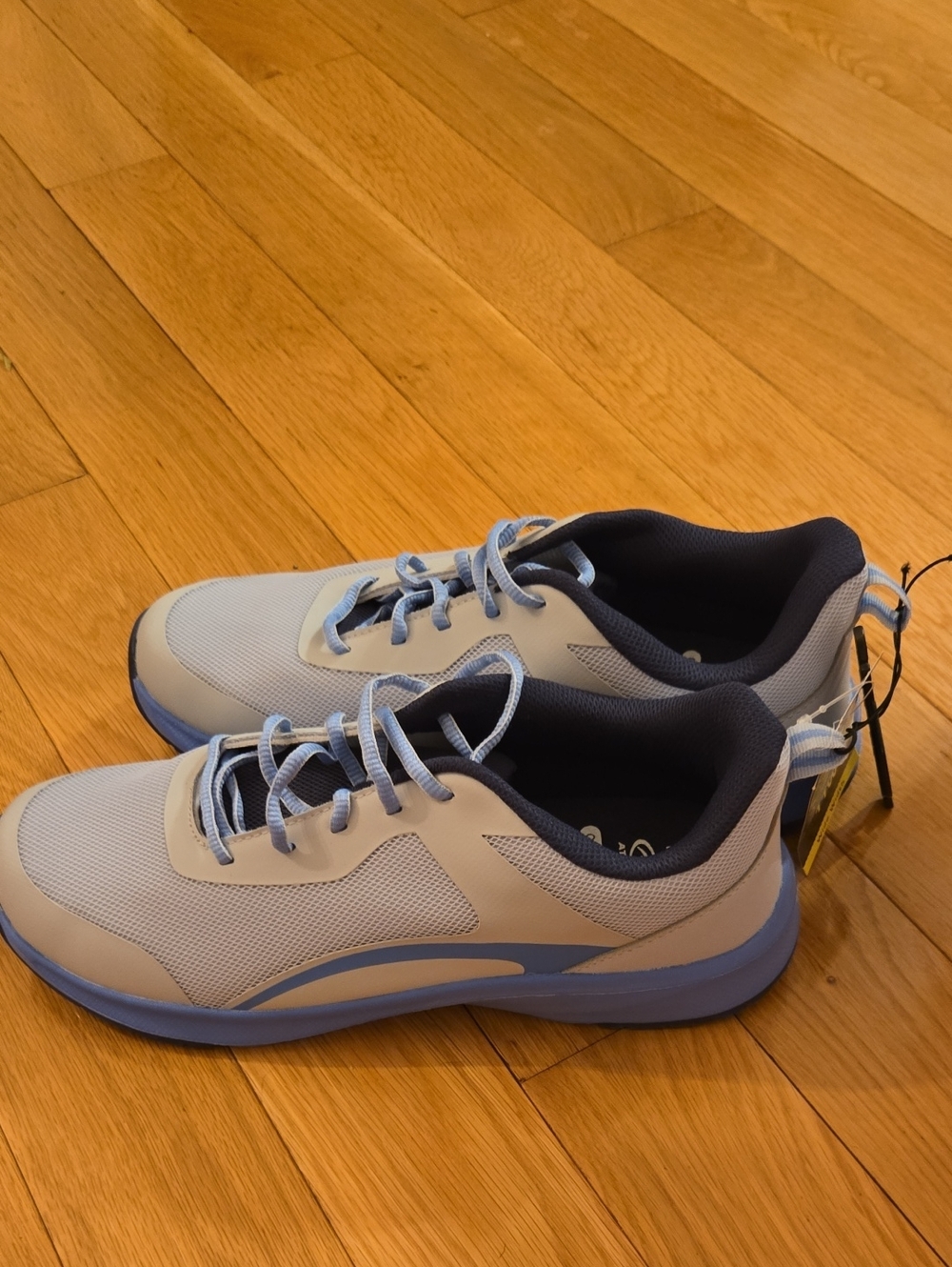 New Light Blue and Navy Men's Athletic Sneakers Sz 12W